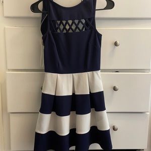 Blue and white dress. XS. Brand speechless from Macy